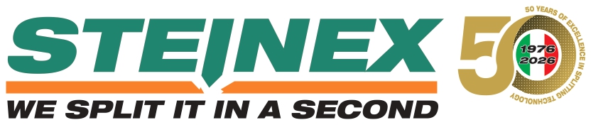 Logo Steinex 50 anni eccellenza taglio pietra