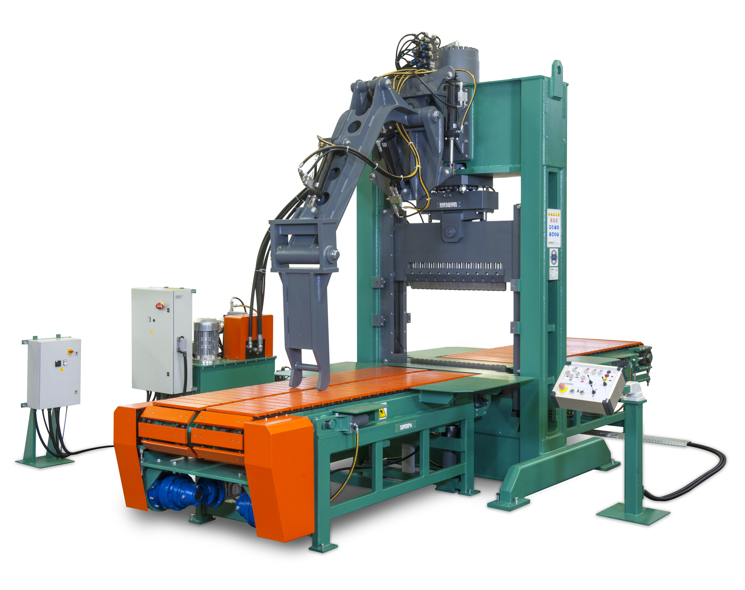 Macchina industriale automatizzata per lavorazione metalli